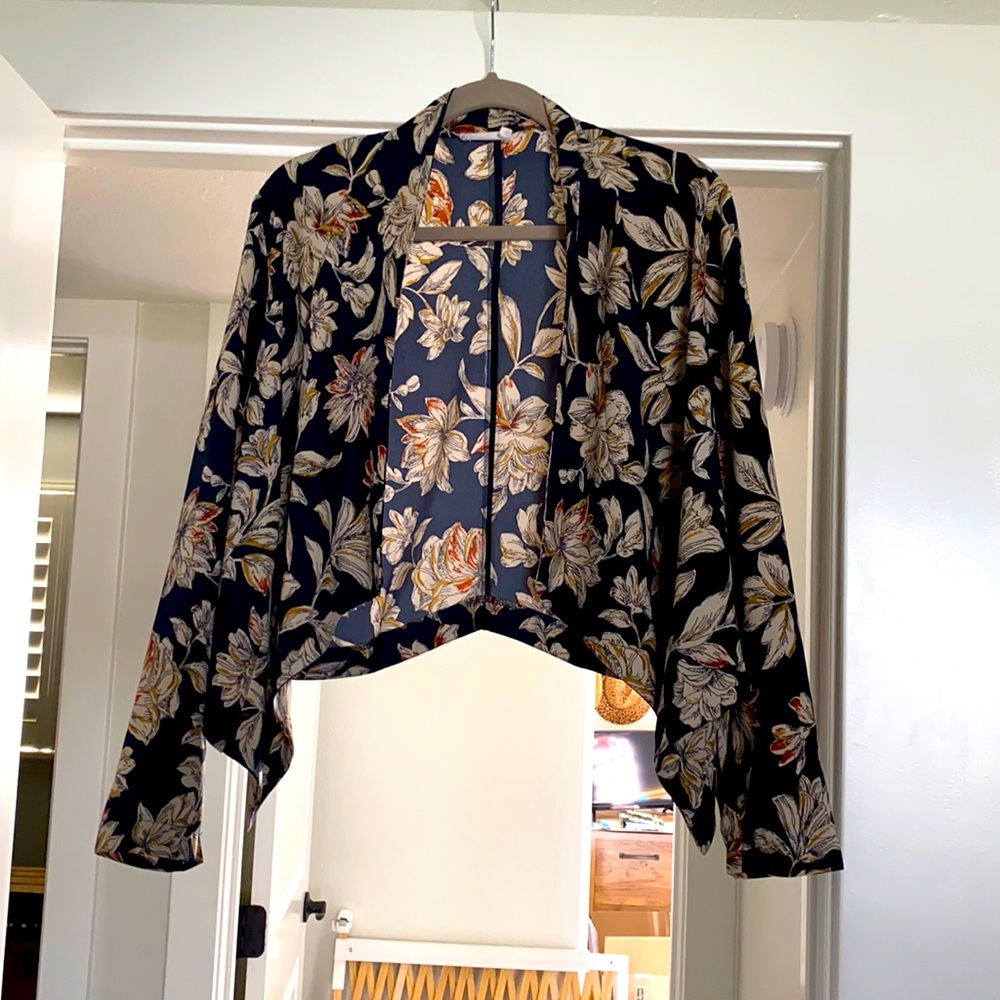 Small blue floral jacket